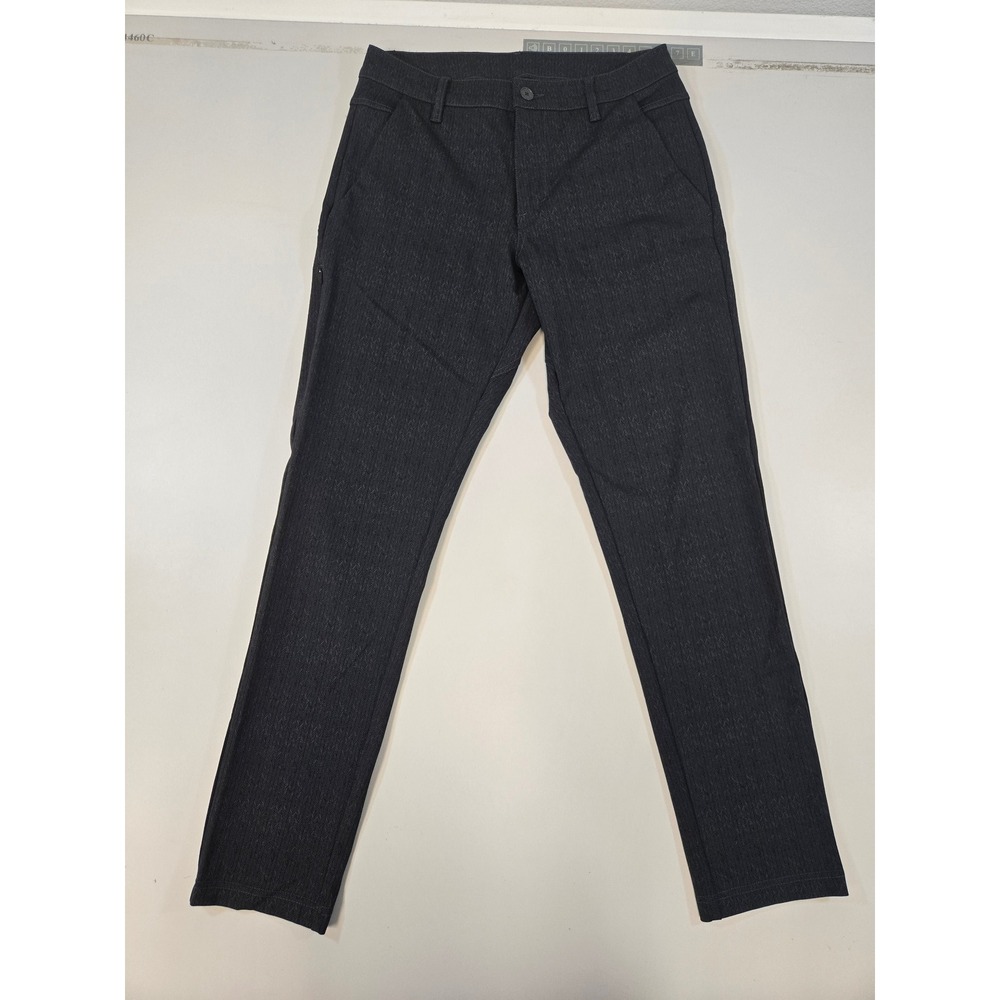 BYLT Premium Basics Everyday Pant Mens 33‎ Charcoal Grey Herringbone MBP0622
